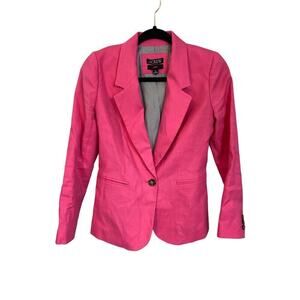J.Crew pink single button blazer Parke size 00